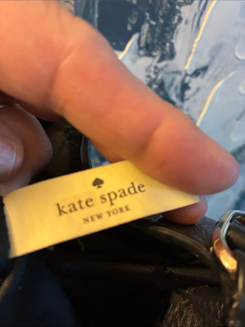 GUC Kate Spade NYC Black Pebbled Leather Shoulder Hobo 2 way bag